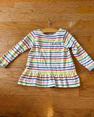 Mini Boden stripe colorful tunic top 4-5